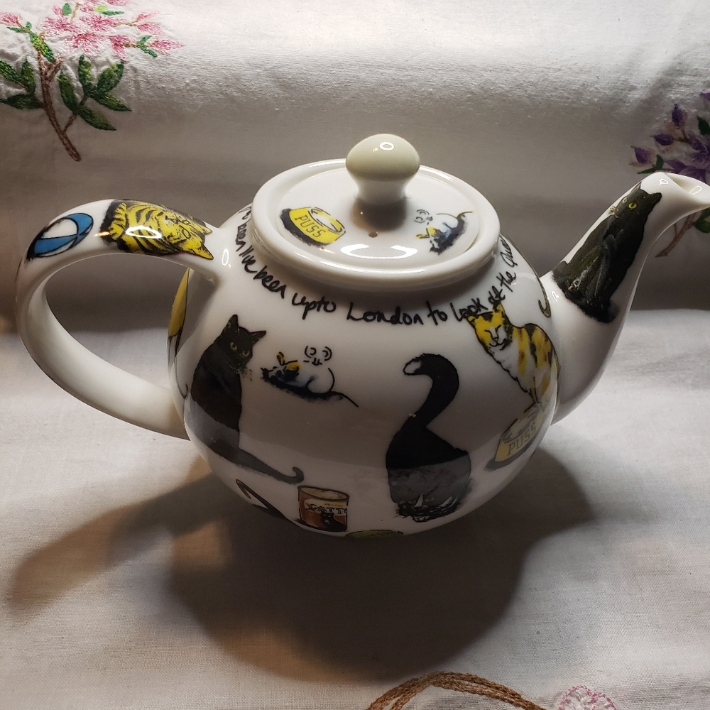 Super Cute Vintage Cat Tea Pot "Kit-Tea" By Paul Cardew, 2000 Cardew Classic